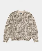 STUSSY_MESH PRINT SWEATER :::MESH NET:::