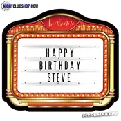 LED MARQUEE V1 (Customizable) Letter Box Shield