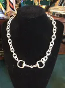 Necklace in Silver with a Snaffle Bit