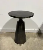 Accent Table With A Round Top And Conical Pedestal Base