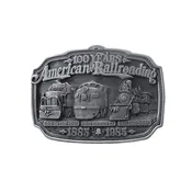 100 Years American Railroading Belt Buckle