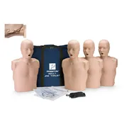 4-Pack Adult Jaw Thrust CPR Manikins WITH Feedback, MEDIUM TONE, PRESTAN