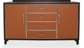 21 Cosmopolitan 4 Drawer Dresser in Orange/Umber