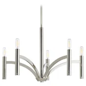 Draper Bathroom Light in Polished Nickel by Progress Lighting