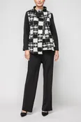 Black Asymmetrical Front Zipper Jacket