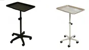 Adjustable Rolling Steel Salon Tray Trolley