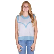 2 Fly Co. Dakota Denim Knit Top