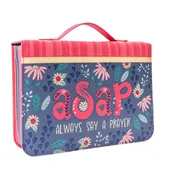 Bible Cover: ASAP, Peach/Gray