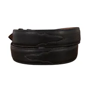 1 1/2" BLACK BISON BELT W/BILLETS