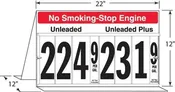.040 Styrene 6" Replacement Number Set, 120 Pieces