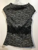 7th Ave by New York & Company Size Extra Small Black Tops
