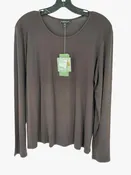 Eileen Fisher Size XL Brown silk NWT Womens Long-sleeve