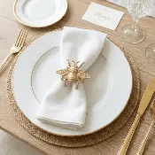 Bee Napkin Ring (4pk)