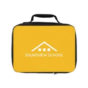 School Lunch Bag - Yellow with White Logo — Soundview School