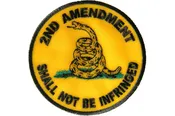 2nd Amendment Shall Not Be Infringed Round Patch