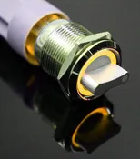 19mm 12V 3 positions Stainless Steel Switch With Illuminated Ring- Orange