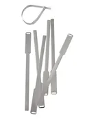10" #592 28GA Aluminum Cable Tags - 100 Pack