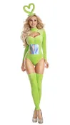 90s TV Baby Green Halloween Costume for Women