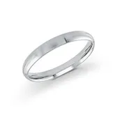 10k White Gold 2mm Light Comfort Fit Wedding Band