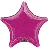19" Fuchsia Dazzler Star Balloon