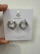 574 Chunky Mini Hoops – Silver Statement Everyday Earrings