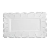 Arte Italica Bella Bianca Small Rectangular Platter