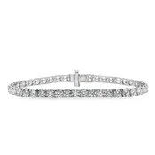 10.00ctw Lab-Grown 4-Prong Tennis Bracelet 14KW