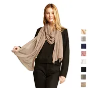 100% Cashmere Knitted Wrap Shawl Extra Large Scarf Stole