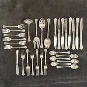 31-Pc Reed & Barton 18th Century Sterling Flatware