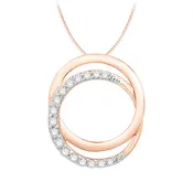 10k Rose Gold Diamond Necklace
