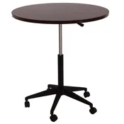 32″ Mobile Round Table, Mahogany $125.00