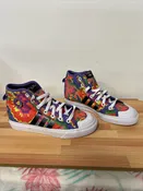 Adidas NIZZA Hi RF Lisa Simpson LIMITED EDITION 6.5Y Tie Dye Shoes High Tops Kid
