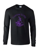 Gamma Xi Phi Shield Black Long Sleeve T-Shirt
