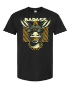 Bad-Ass Donkey Funny T-Shirt - Humorous Graphic Tee