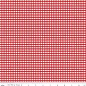 1/8" Small Gingham Red by Melissa Mortenson