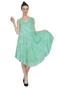2302 Tie Dye Dress with Palm Trees