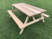 6′ Deluxe Picnic Table with Attached Seats
