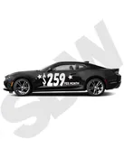 110-W Impact Numbers & Signs White