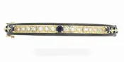 18K Yellow Gold & Blackened Sterling Silver Crivelli Bangle