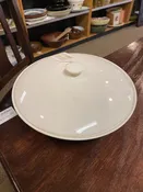 10" White Bowl with Lid