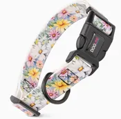 Biothane WATERCOLOR DAISIES / Fits 15"-23" 1" Wide Printed Dog Collar with Quick Release Buckle