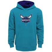 Charlotte Hornets Youth Teal Prime Long Sleeve Hoodie