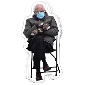 Bernie Mittens Vinyl Sticker