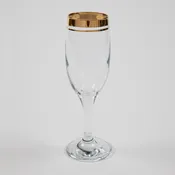 Gold Rim Champagne Flute
