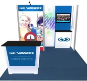 10x10ft Turnkey Trade Show Booth Rental - Ravello
