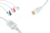 Philips Compatible 3 Lead One Piece Cable, Grabber, 2.5m