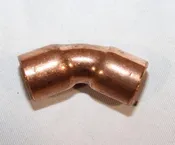 10 Pack - 1/2" 45 Degree Elbow Short Turn Copper Pipe Sweat Fitting