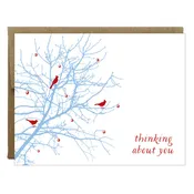 Berry, Bird & Branch Thinking of You Greeting Card
