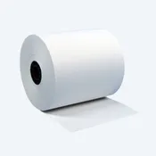 3" x 150' White 1-Ply Bond Paper Rolls (50 Rolls)