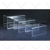 1102A  Large Clear 3Pc. Riser Set
